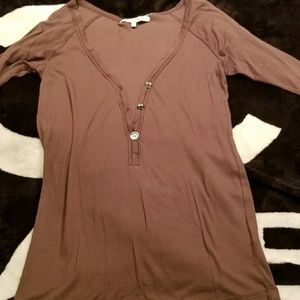 3/4 sleeve henley
